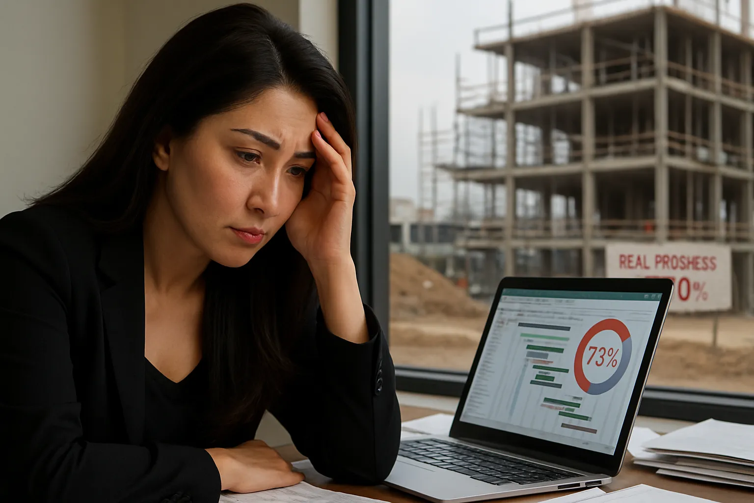 kemajuan fizikal projek sebenar